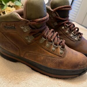 Timberland Men's Rustic Brown Leather Euro Hiking Boots